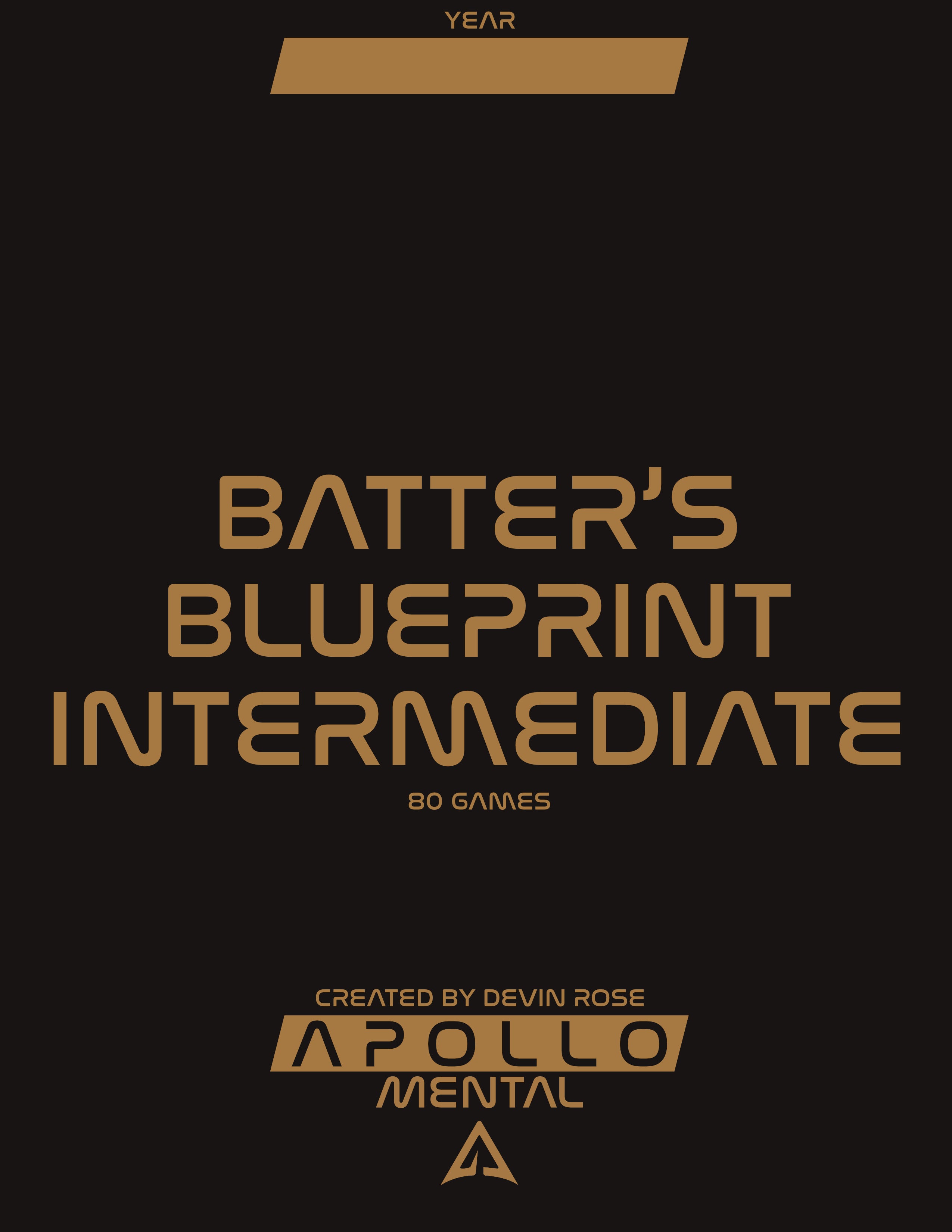 Batter's Blueprint Intermediate - 80 Games