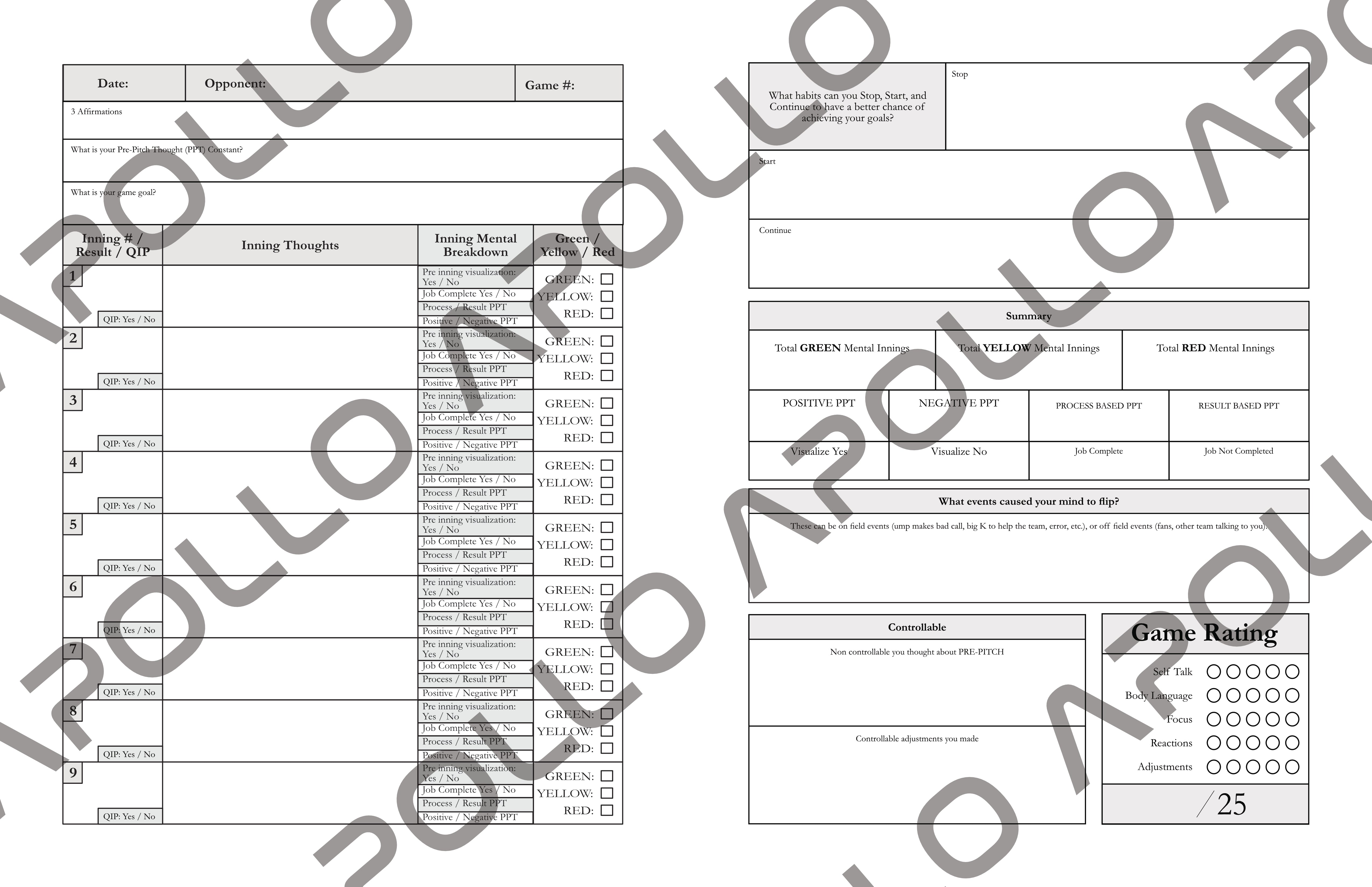 Pitcher's Blueprint Analytical - 35 Games