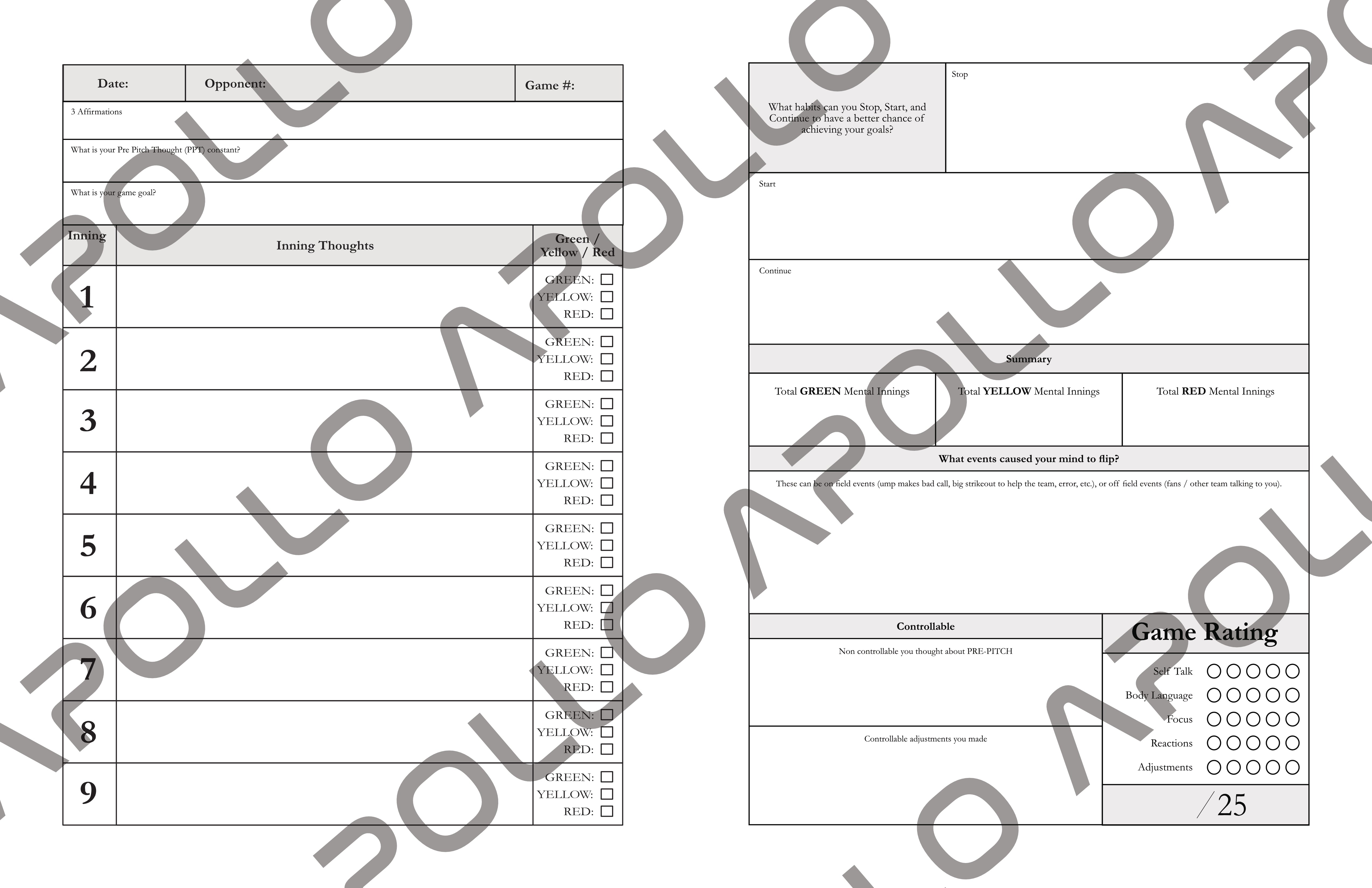 Pitcher's Blueprint Basic - 35 Games